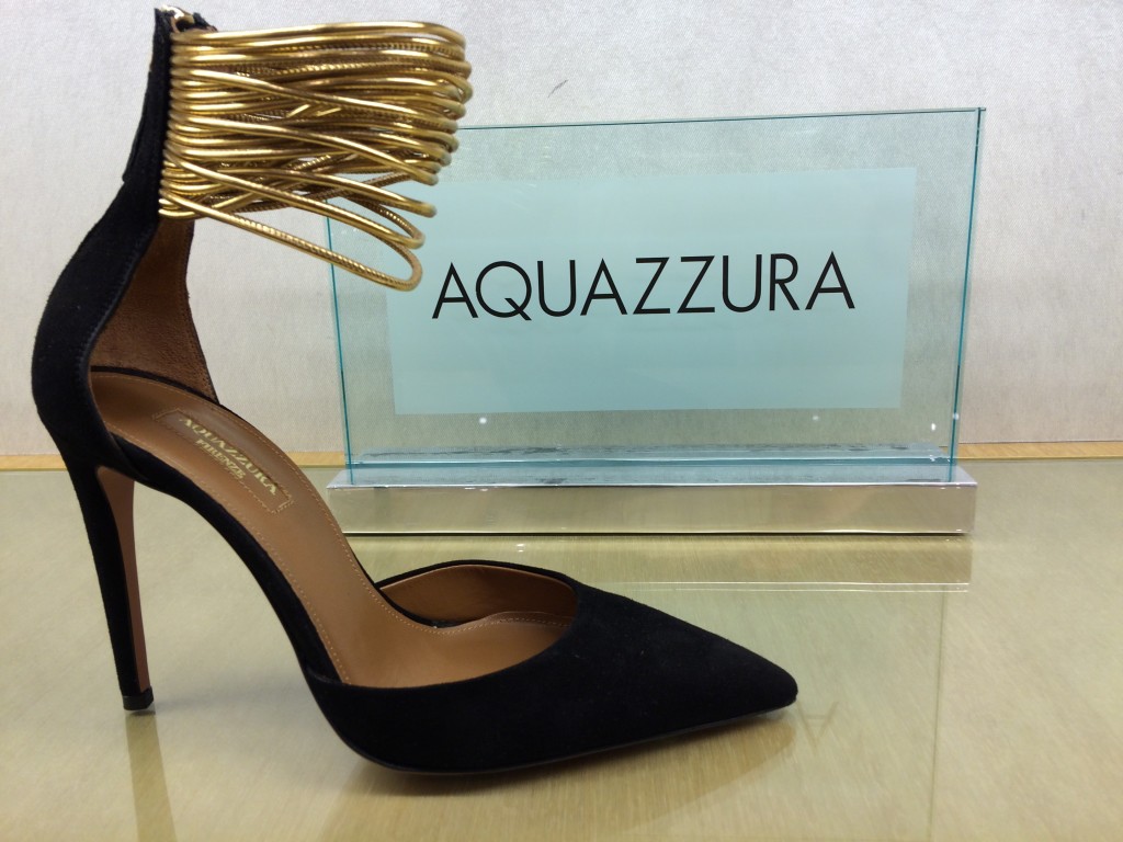 Aquazzura "Hello Lover" Ankle-Cuff Heels