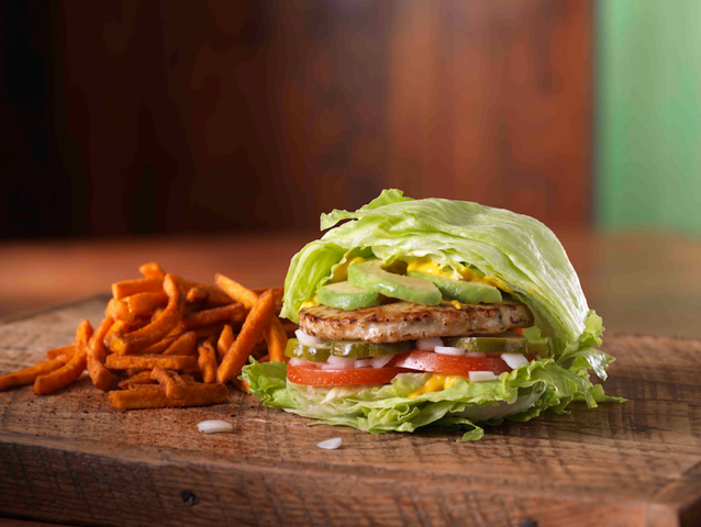 Turkery Burger in a Lettuce Wrap