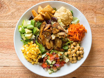 Chicken Shawarma Cobb Salad at Daphne's California Greek