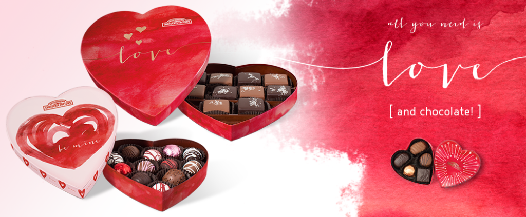 Rocky Mountain Chocolate Factory Valentine's Day Heart Boxes