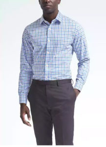 Crystal Cove Grant-Fit Non-Iron Stretch Check Shirt $79.50