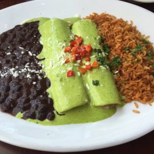 Enchiladas at Cha Cha's Latin Kitchen at The Market Place in Irvine