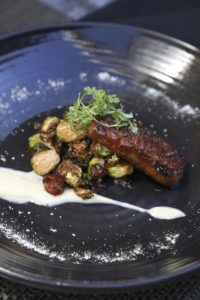 Pork Belly at Marche Moderne in Newport Beach Crystal Cove Shopping Center