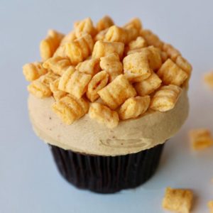 Chocolate Peanut Butter Cap'N Crunch Cupcakes at Sprinkles Cupcakes at Fashion Island in Newport Beach.