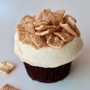 Triple Cinnamon Toast Crunh Cupcakes at Sprinkles Cupcakes at Fashion Island in Newport Beach.