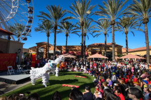 Chinese Lion Dance at Irvine Spectrum Center for Lunar New Year