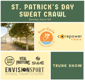 St. Patrick's Day Sweat Crawl at Rush Cycle at Woodbridge Village Center
