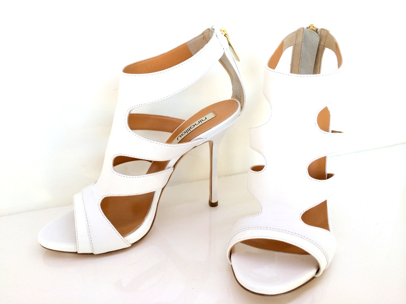 Obsessed: White Gladiator Heels