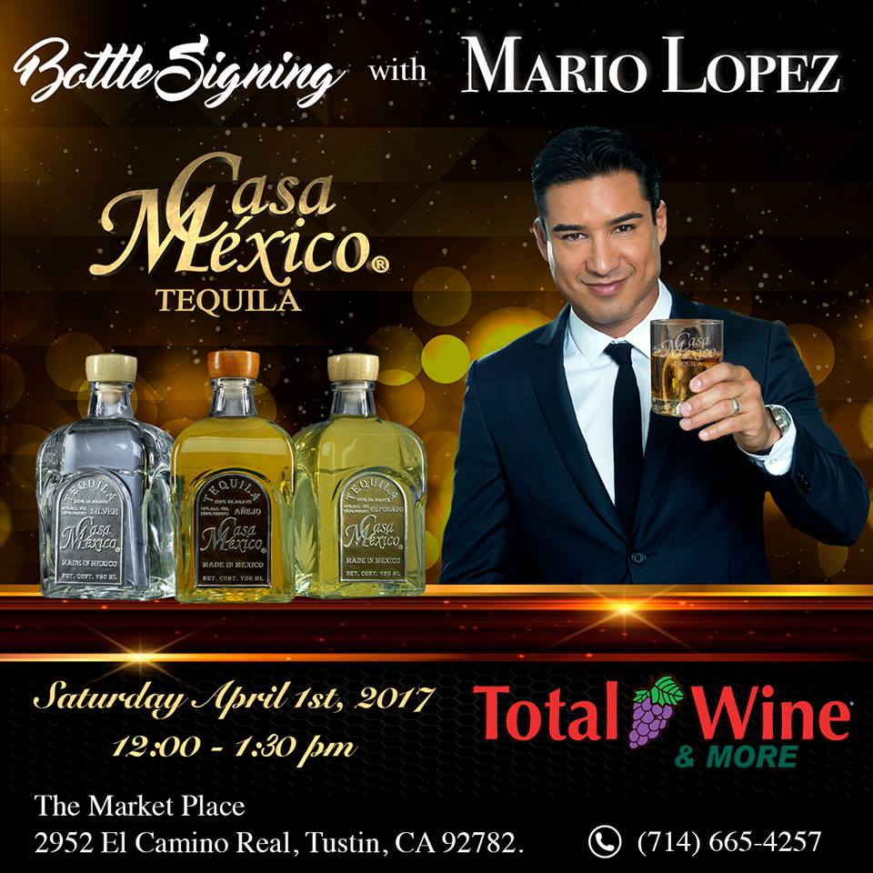 Mario Lopez visits Total Wine & More at The Market Place to talk about Casa Mexico's award-winning tequilas.