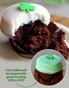Irish Coffee Cupcake at Sprinkles for St. Patty's Day