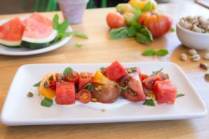 True Food Kitchen Heirloom Tomato & Watermelon Salad at Fashion Island