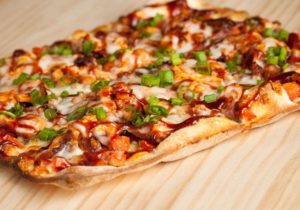 BBQ Chicken Pizza at Square One Pizza in Irvne