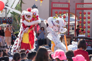 Chinese Lion Dance at Irvine Spectrum Center for Lunar New Year