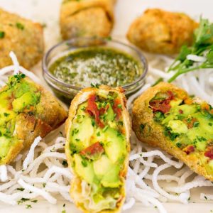 Avocado Eggrolls at The Cheesecake Factory for Happy Hour
