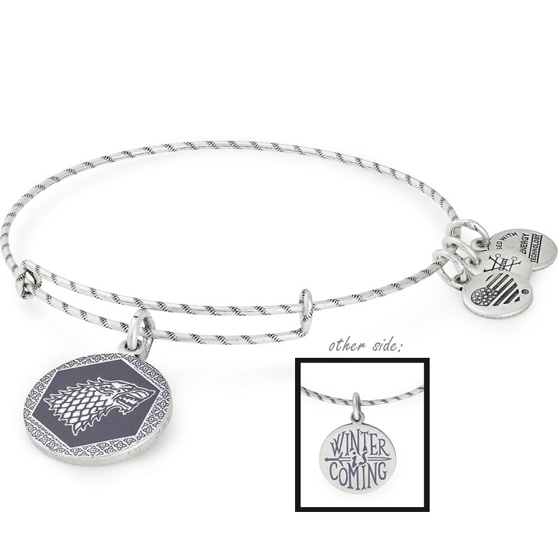 Winter is Coming bracelet from Alex and Ani the Game of Thrones collection