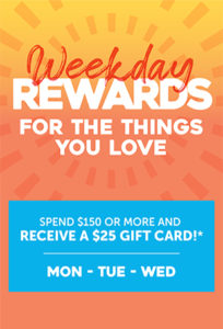 Weekday rewards