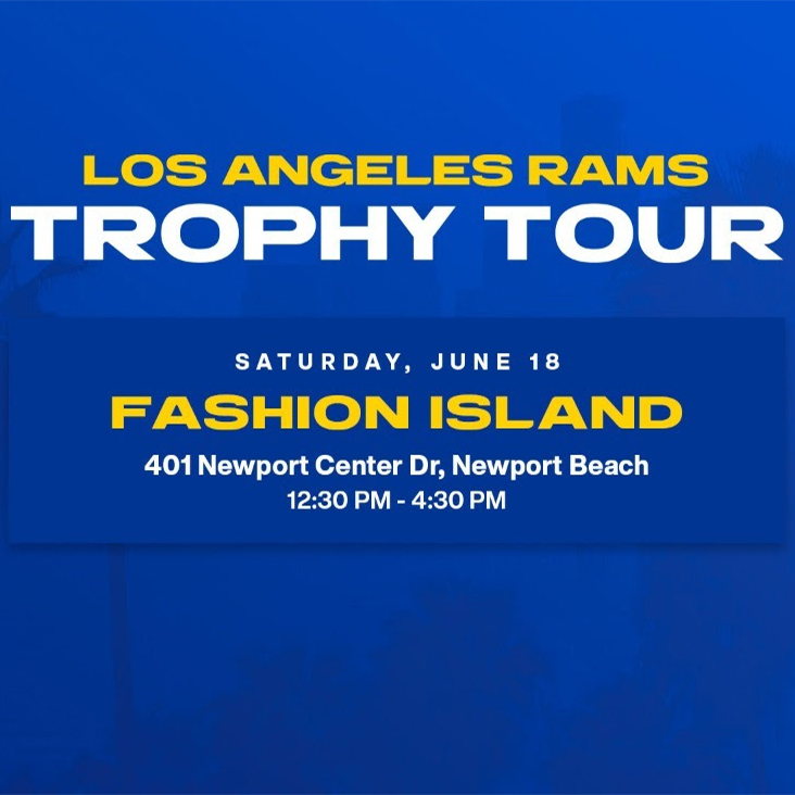 LA Rams Trophy Tour at Fashion Island - Orange County Zest