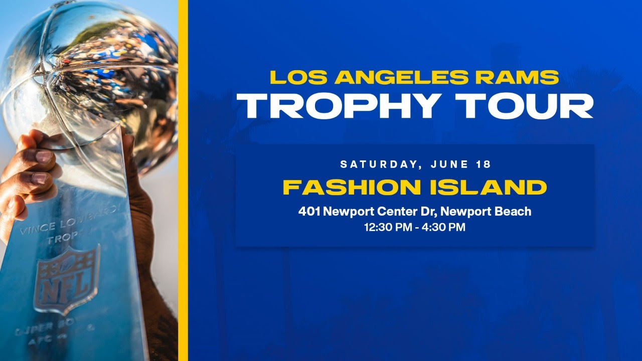 LA Rams Trophy Tour at Fashion Island