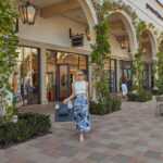 Woman shopping at Crystal Cove Shopping Center
